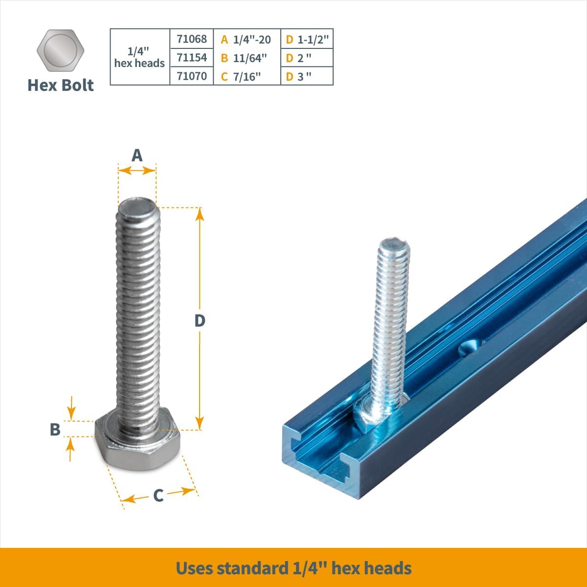 POWERTEC 71372V 36 Inch Double-Cut Profile Universal T-Track with Predrilled Mounting Holes, 4 Pack, T Track for Woodworking Jigs and Fixtures, Drill Press Table, Router Table, Workbench