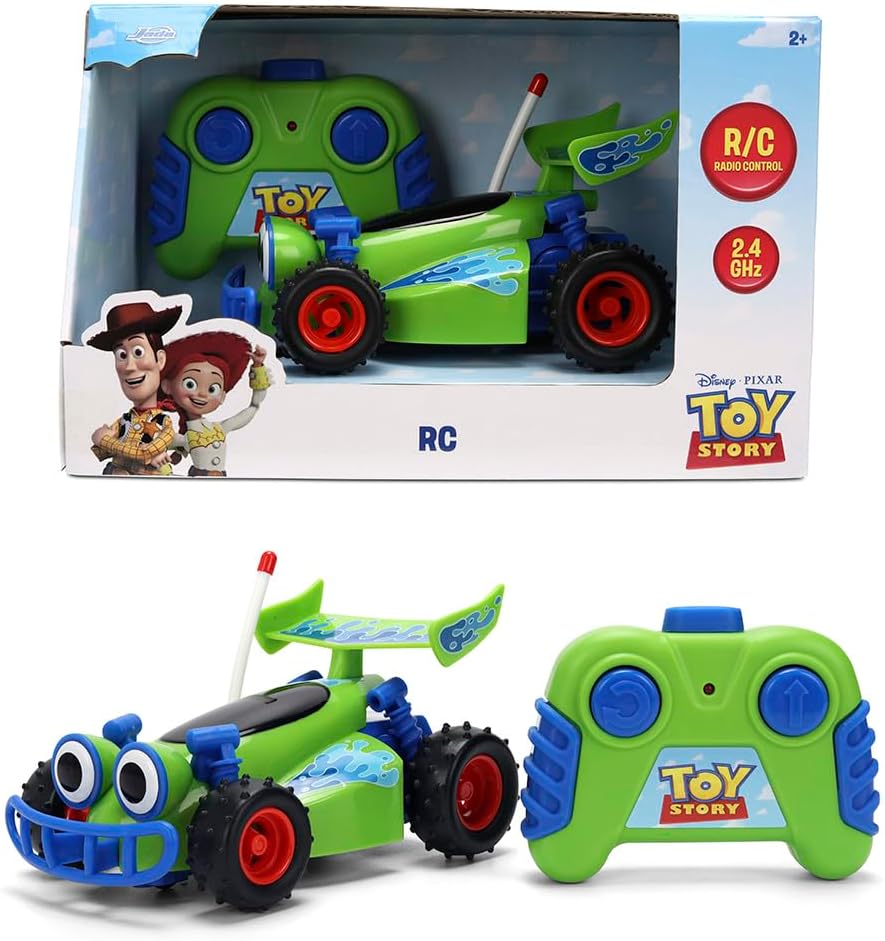 Jada Toys 1:32 RC Toy Story RC Buggy – Simple Function Remote Control Car for Kids with 5.5" Body and Movie-Inspired Design – No Figure Included