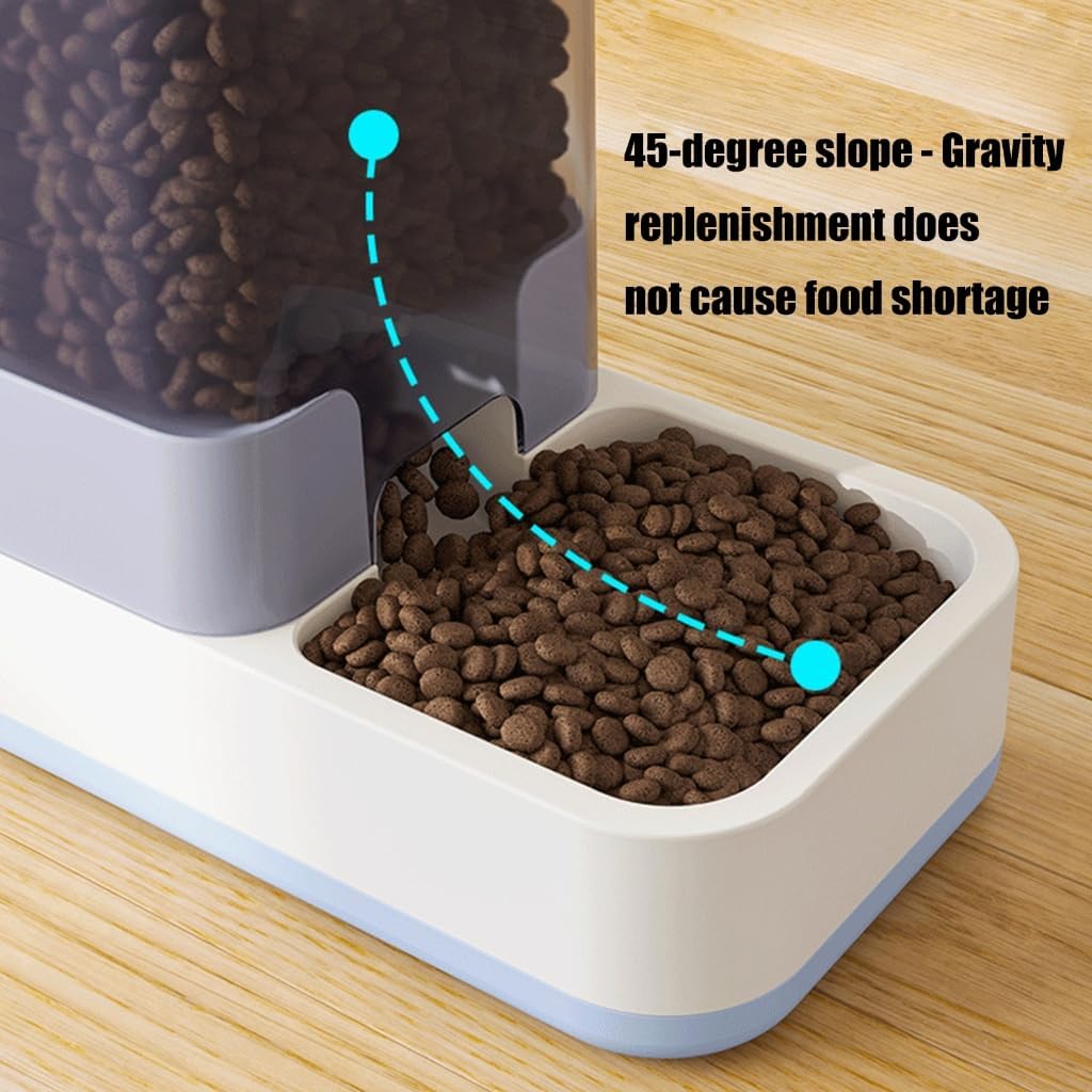 Elevated Dog Feeder with Removable Stainless Steel Bowl Anti Slip Feet Anti Spill Dog Cats Bowls