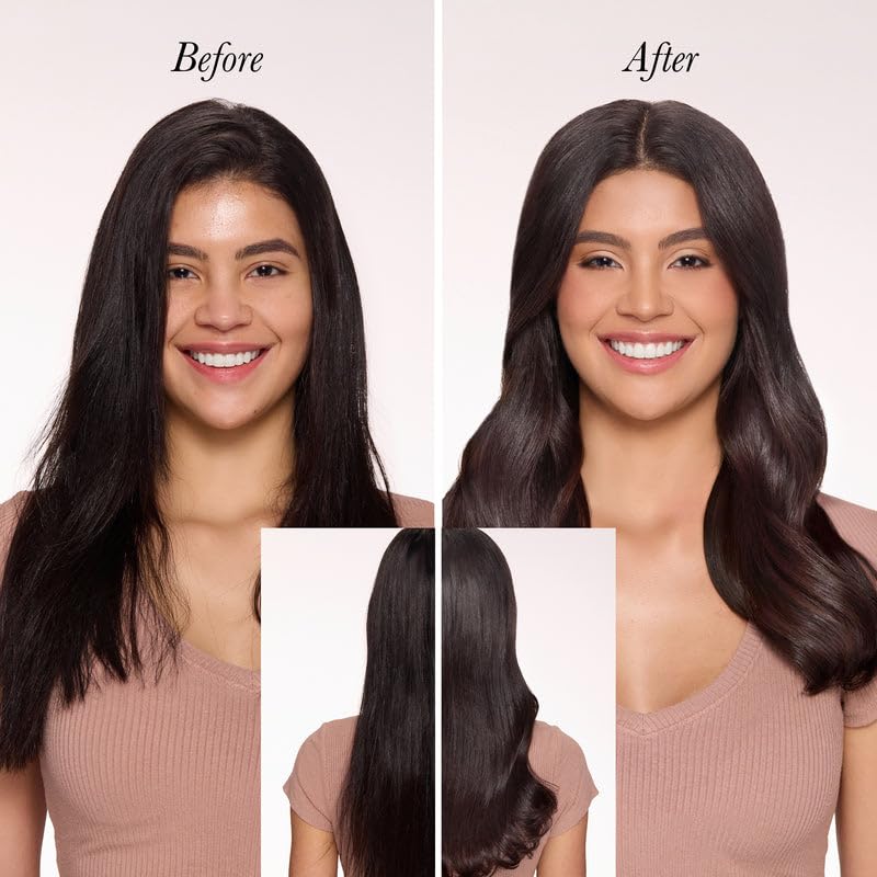 L'ANGE HAIR GlamWave Infrared Thermal Ionic Brush | 38mm Heated Round Thermal Brush for Volume and Curls | Reduces Frizz | Adds Shine | Smooth Styling Tool for All Hair Types (Blush)