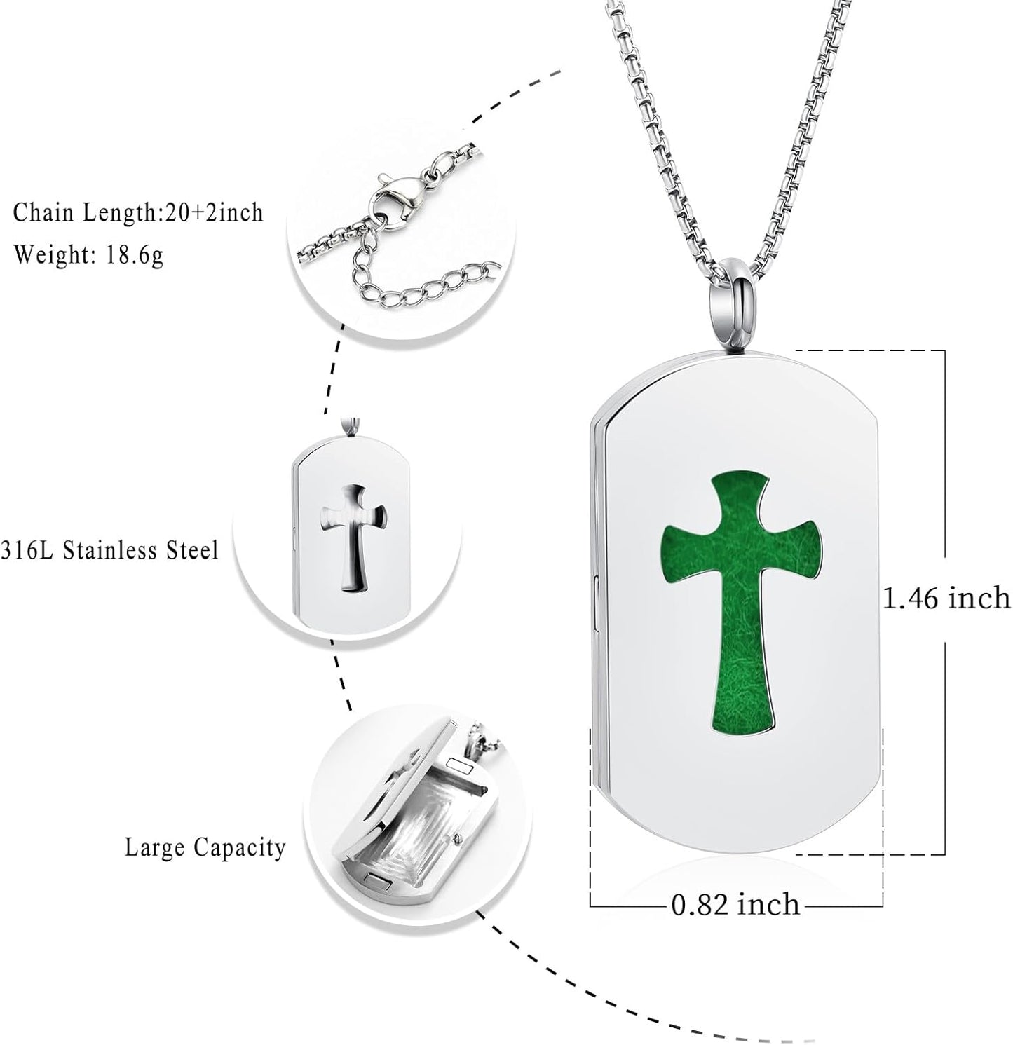Oinsi Aromatherapy Essential Oil Diffuser Necklace Stainless Steel Pendant Perfume Locket Women Jewelry