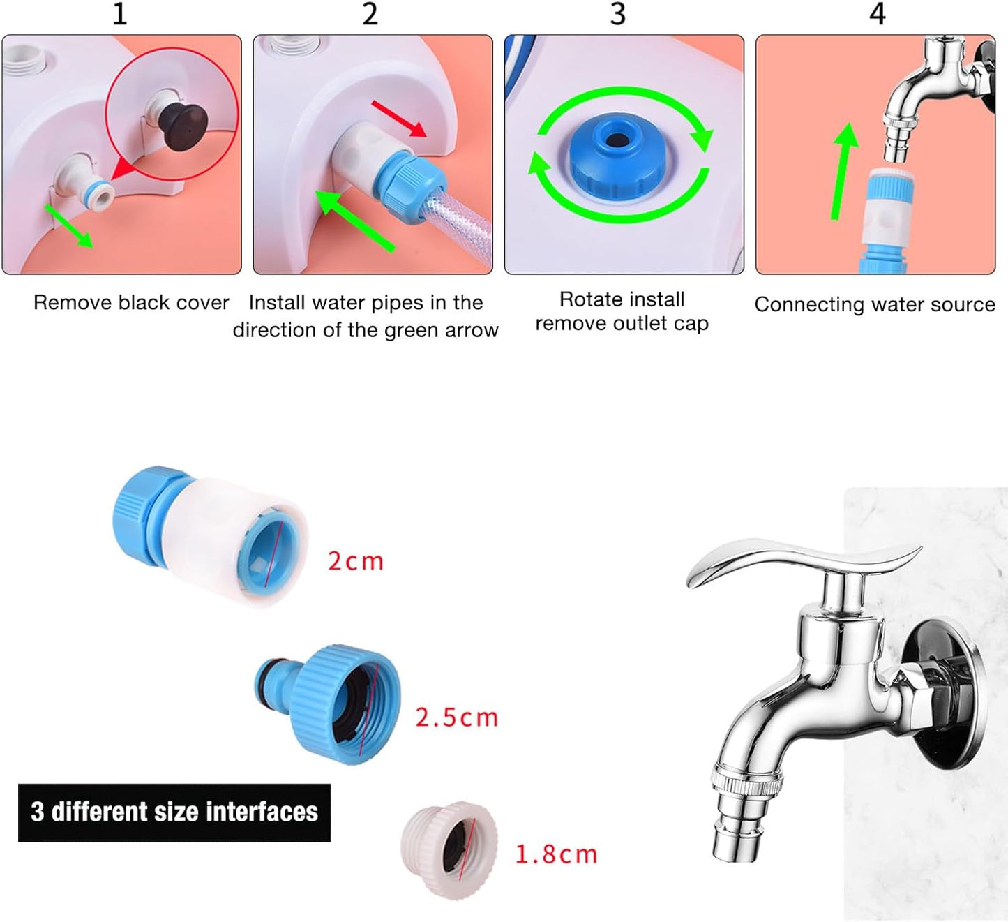 Dog Foot Fountain Foot Pedal Dog Water Fountain Outdoor Dog Water Dispenser with Hose for Drinking and Playing with Water