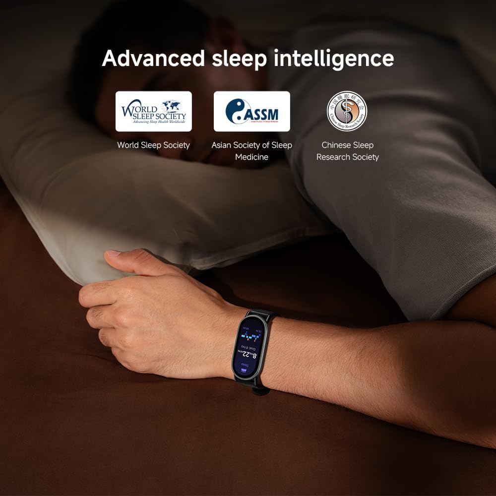 XIAOMI Mi Smart Band 10 (2025) Global Version - 1.72" AMOLED Display | 21 Days Battery Life | Touchscreen, Multi-Sport Tracker, Activity Tracker, Heart Rate Monitor | BT5.4 - (Midnight Black)