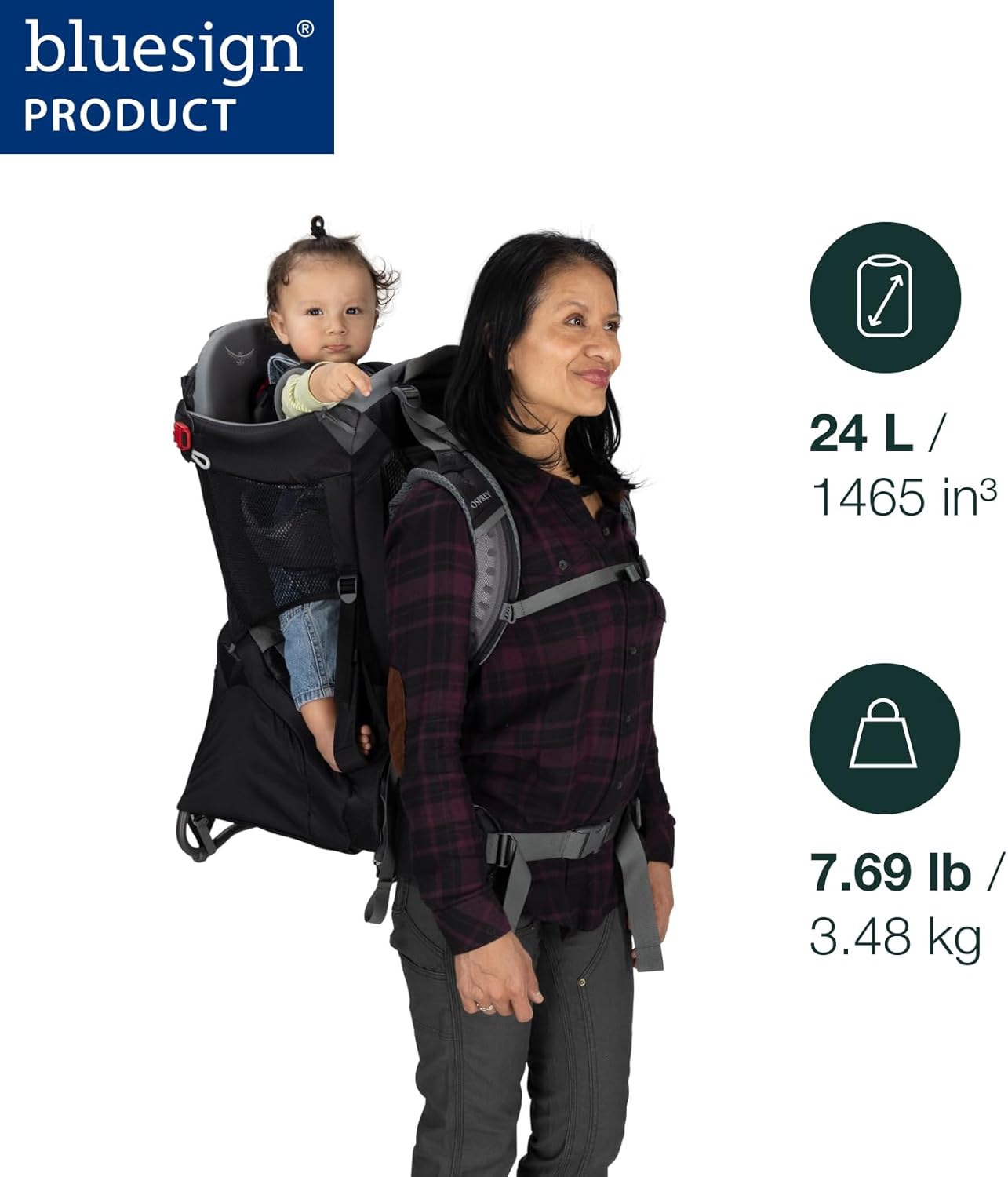 Osprey Poco Child Carrier Backpack - Adjustable Travel Baby Carrier with Sunshade - Hiking Carrier for Toddlers