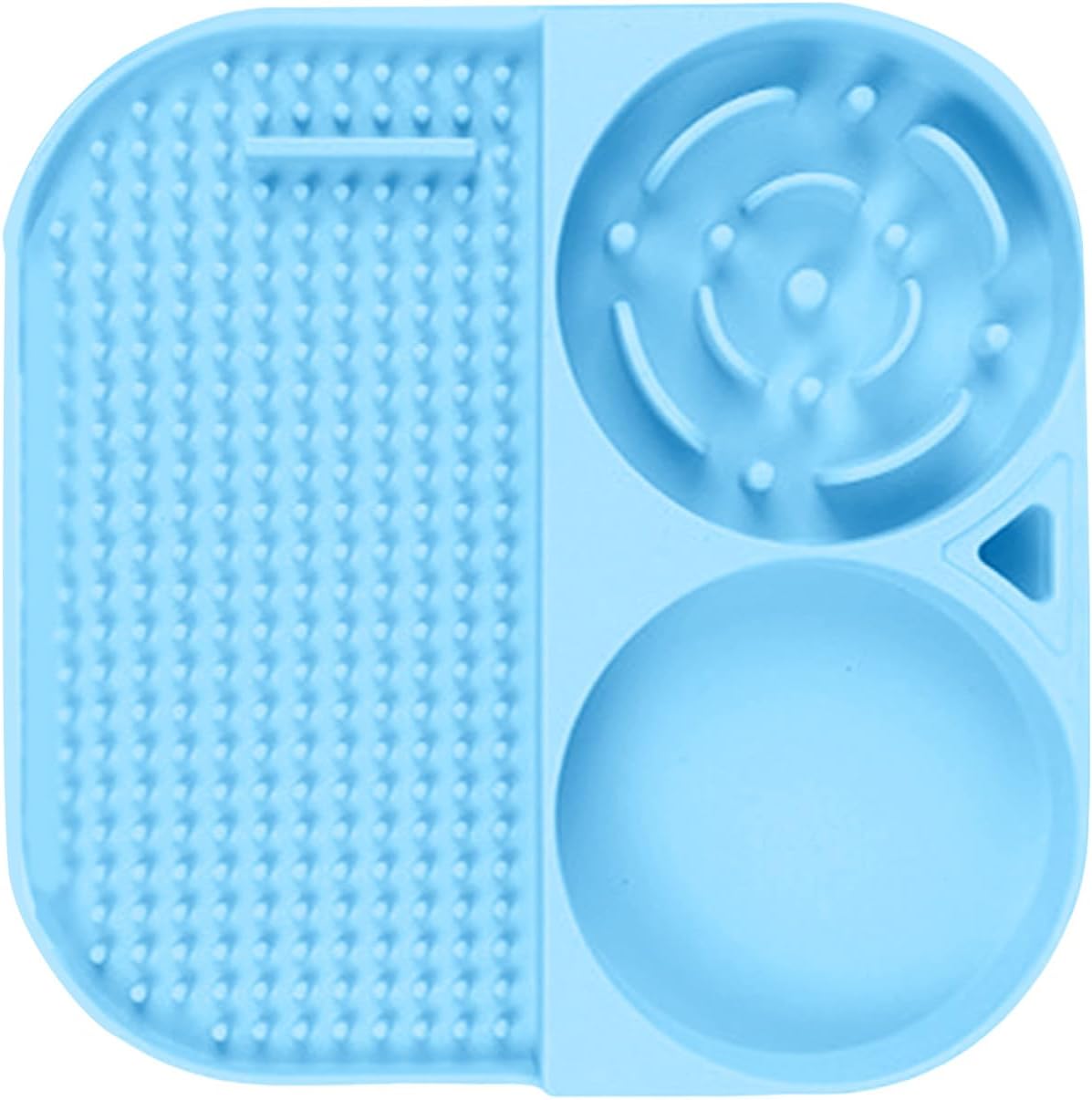 Pet Dining Bowl Food Safe Suction Cup Slow Feed Container Nonslip Base Prevents Overeating Maintains Area Silicone Pet Feeding Mat