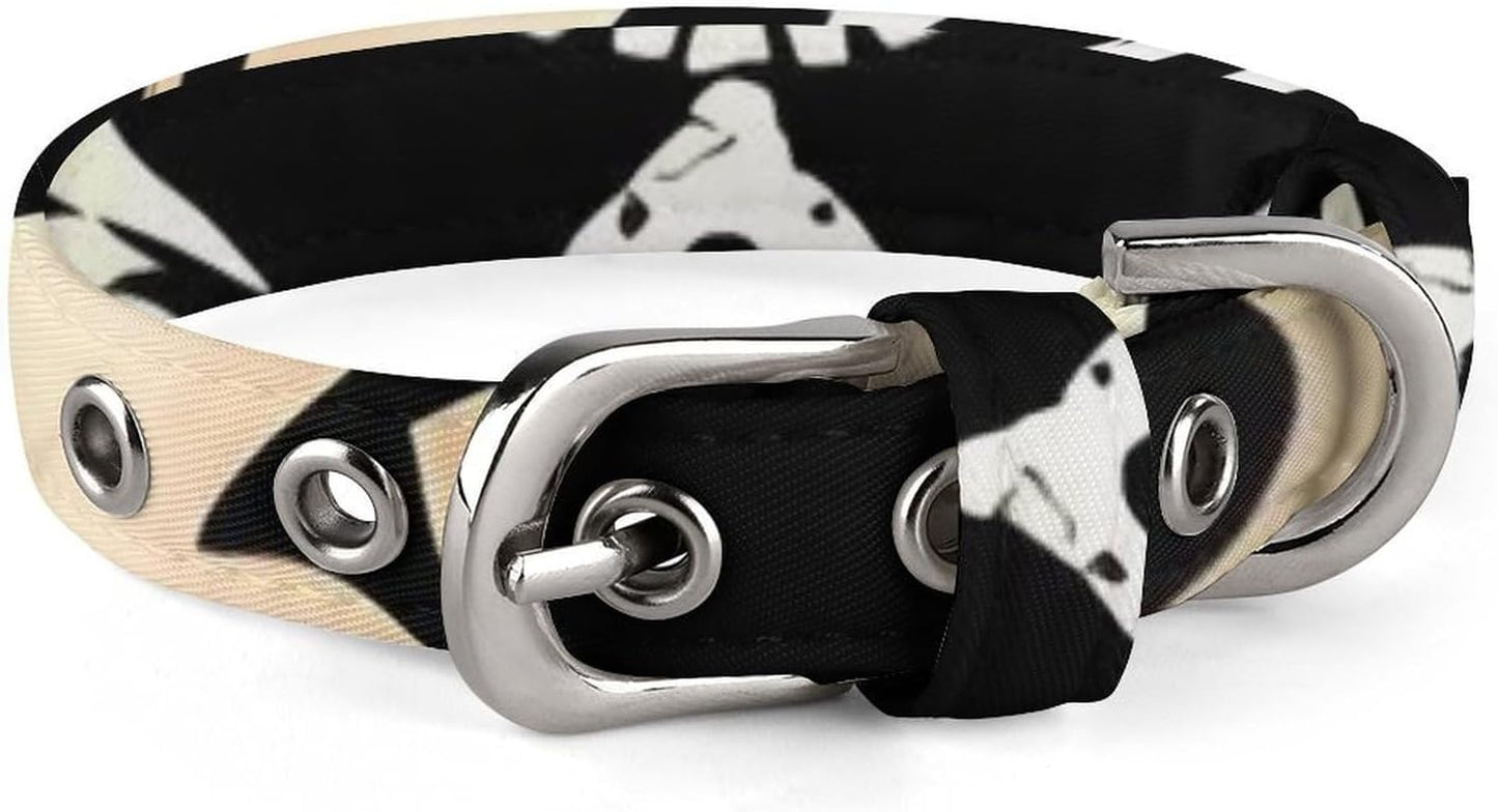 Devil Satan Dog Collar with Buckle Adjustable Martingale Pet Collars Cute Female Male Puppy Collar Soft Waterproof Cat Collars for Small Medium Dogs