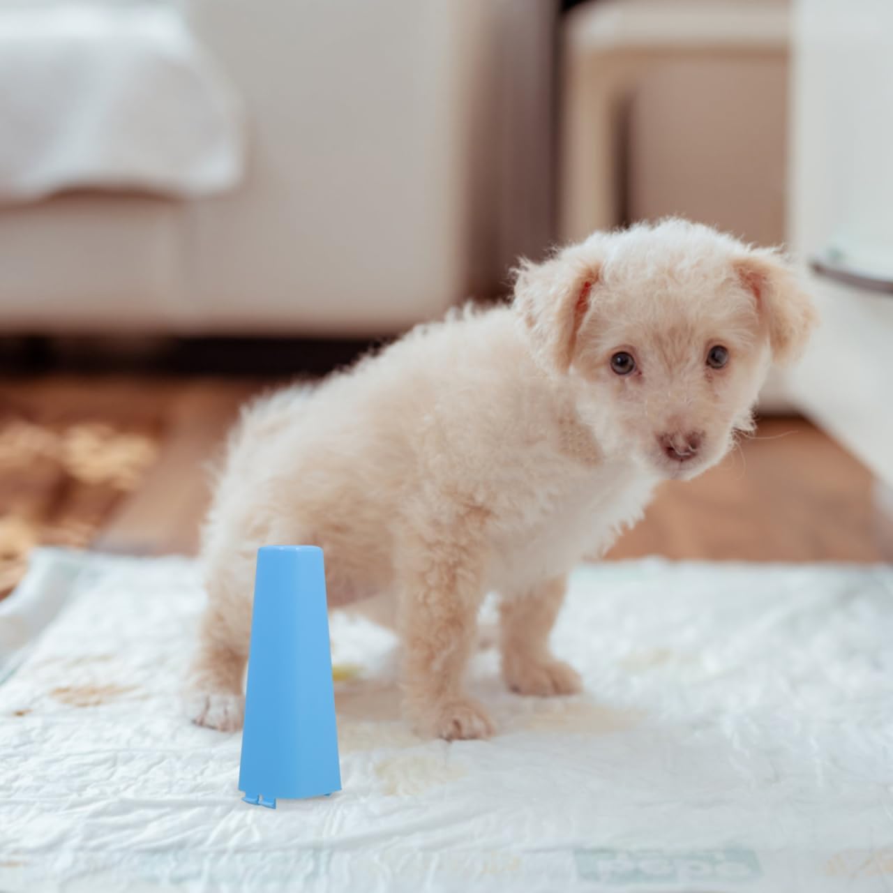 POPETPOP Dog Peeing Post for Indoor Potty Training Plastic Urine Column for Dogs Marking Post for Indoor Pee Pad Station for Puppies