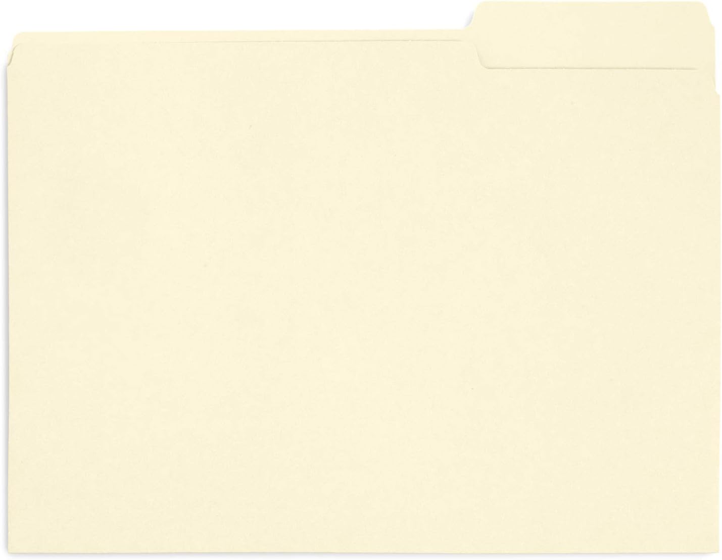200 Blue Summit Supplies Manilla Folders - Letter Size File Folders with 1/3 Cut Top Tabs, Assorted Positions, Durable 11pt Manila Paper for Office Organization