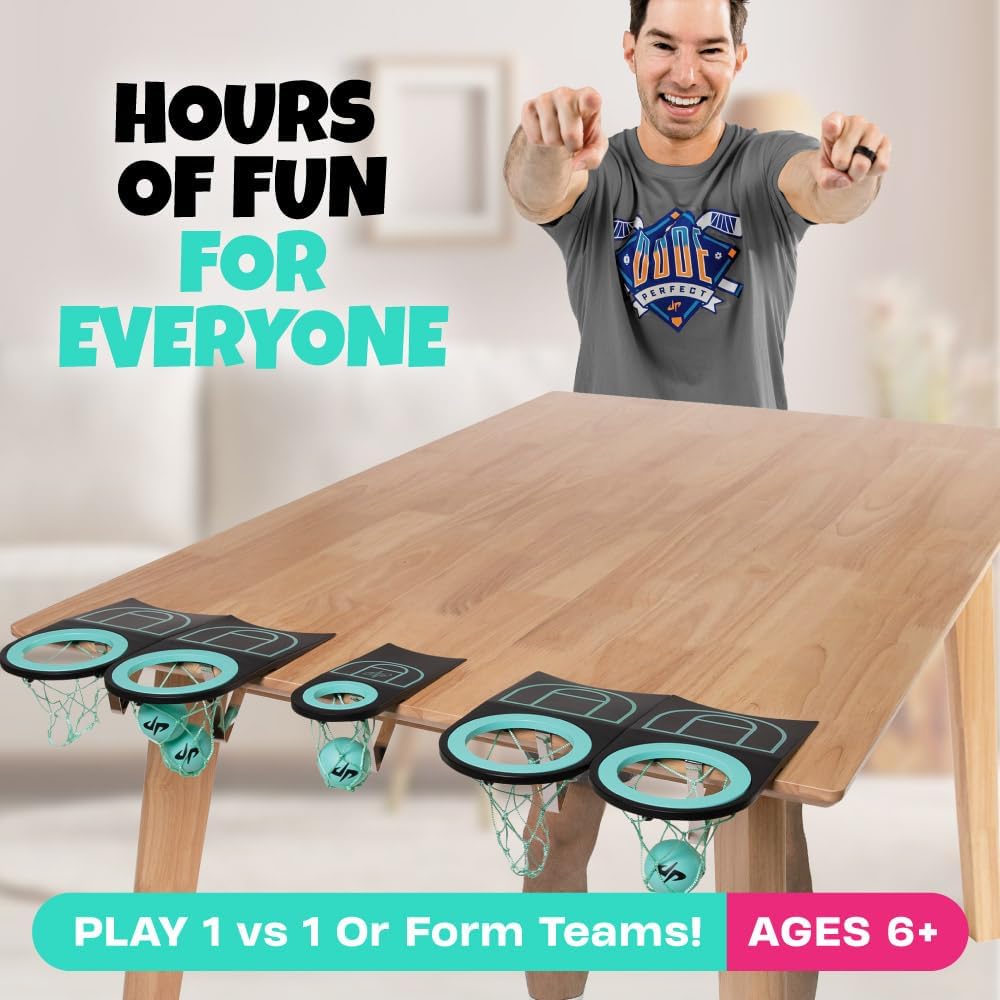 Dude Perfect Tabletop Roll, a Target Toss Game, for Kids and Adults, Great for Family and Friend Game Night, Perfect for a Gift and Parties, Ages 6+