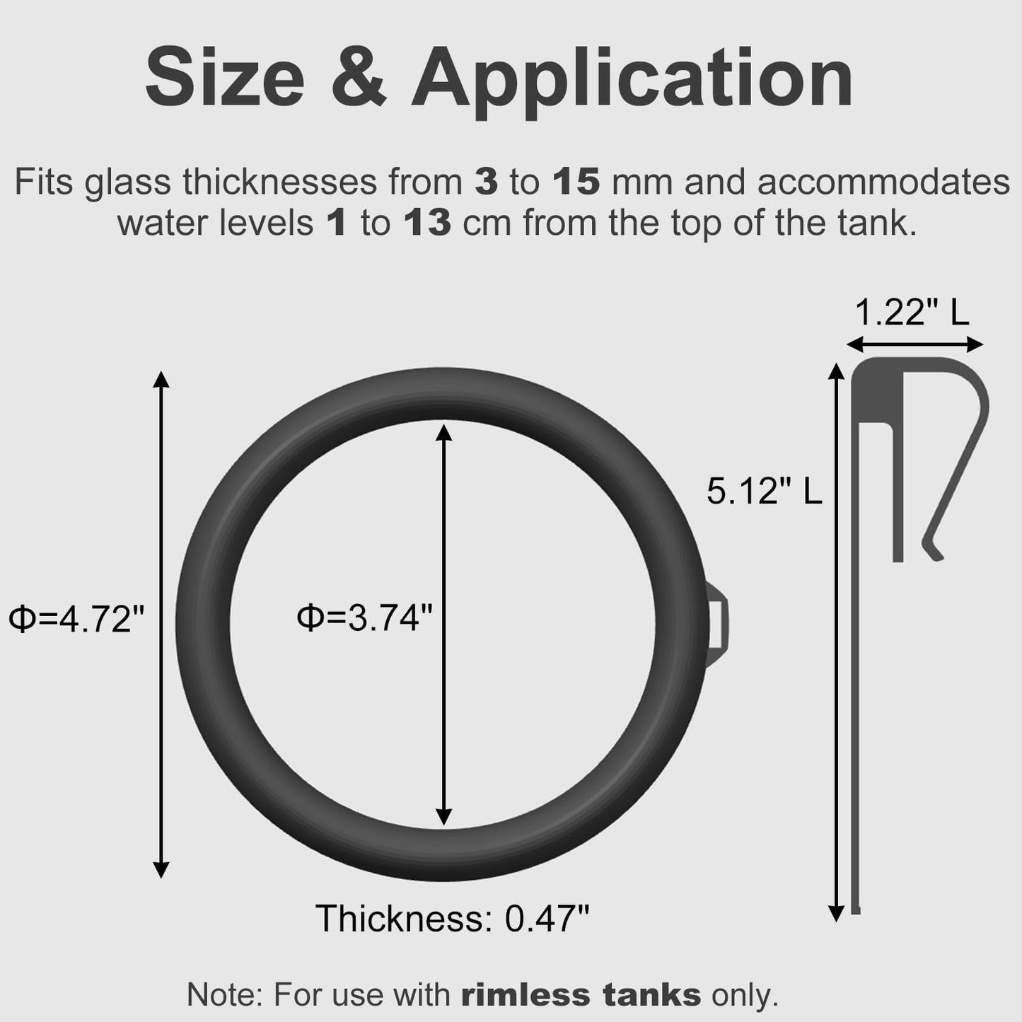 Clip On Fish Feeding Ring, Floating Aquarium Feeder, Non-Shedding Fish Food Holder for Betta Goldfish Guppy Turtle