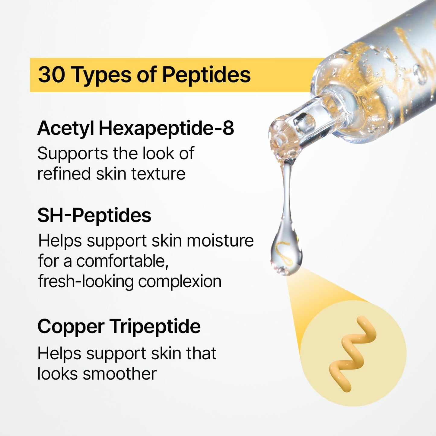 SUNGBOON EDITOR Collagen Silk Peptide Intensive Ampoule | Copper Peptides Serum for Face with Collagen & Multi Peptides | Hydrating Korean Skincare Facial Serum for Smooth-Looking Skin | 1.35 fl oz
