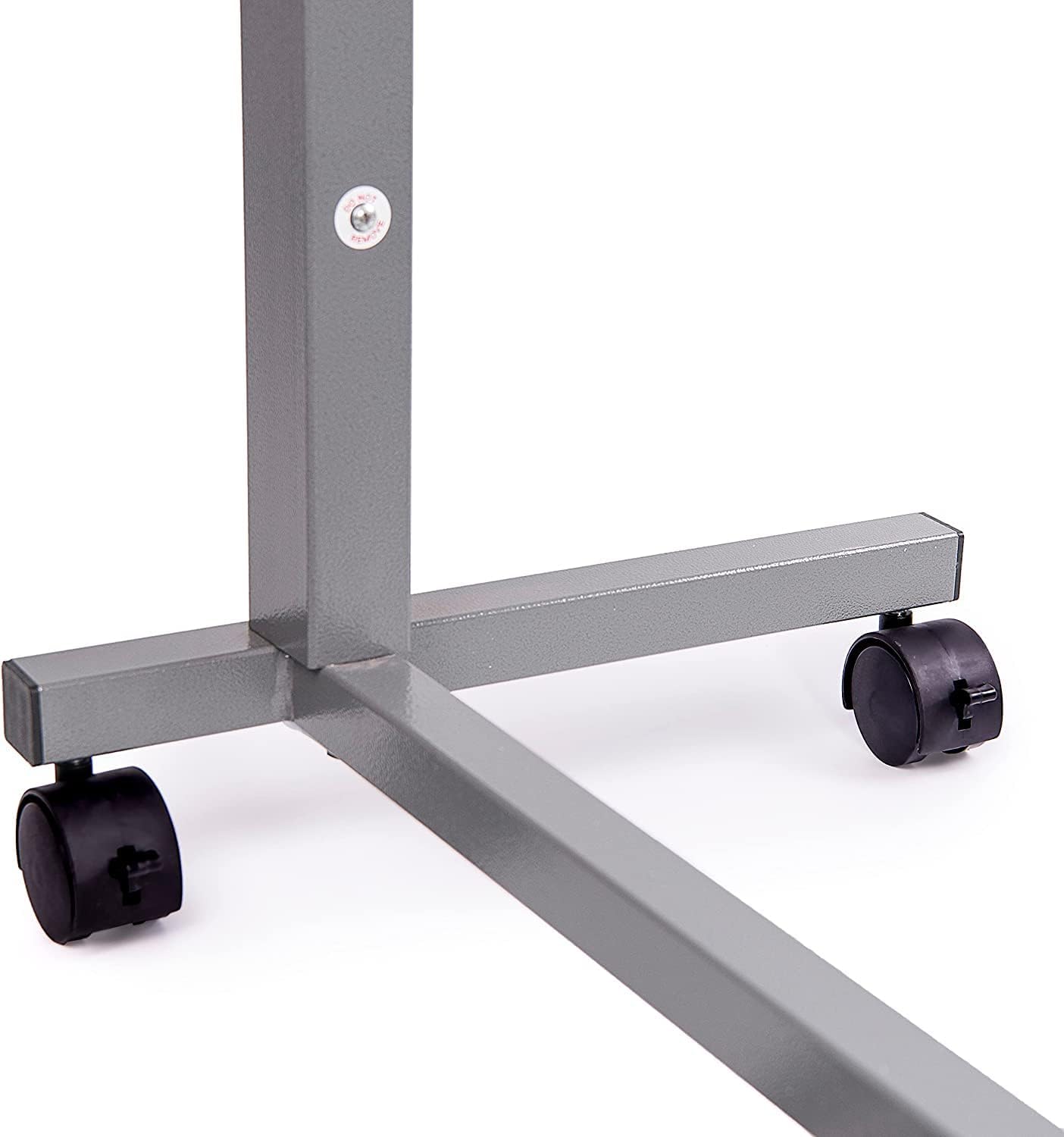 Vaunn Medical Pneumatic Adjustable Overbed Bedside Table With Wheels (Hospital and Home Use)