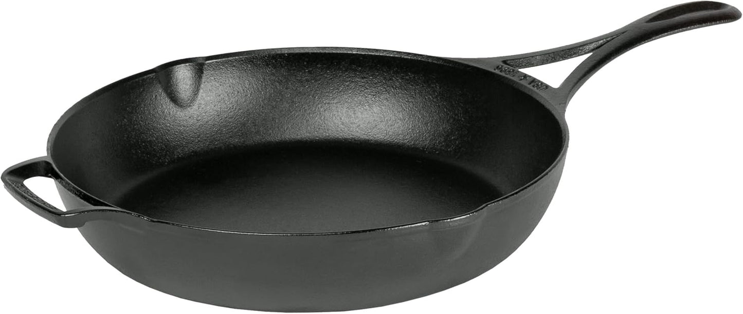 Lodge Blacklock 10.25" Triple Seasoned Cast Iron Skillet - Lightweight - Easy Cleanup - Premium Cookware