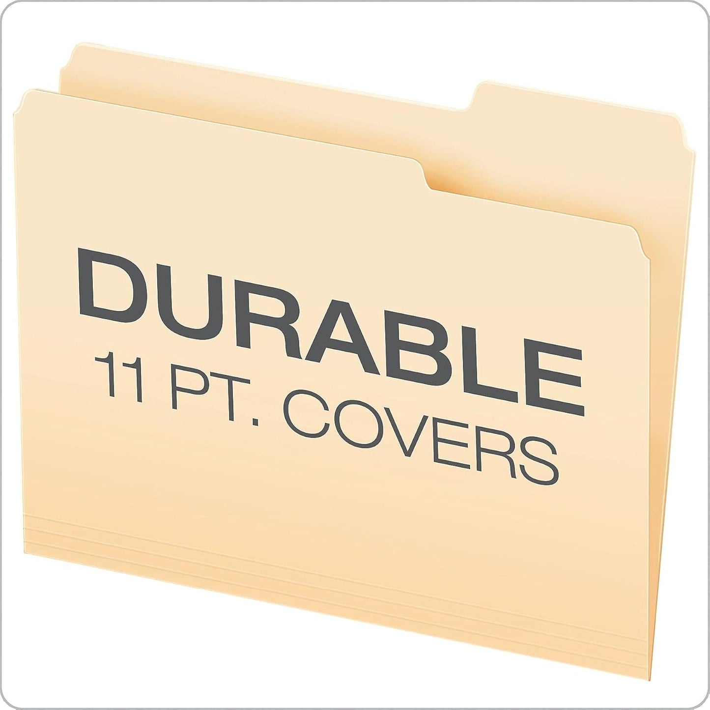 Pendaflex Double Stuff File Folders, Letter Size, Manila, 1/3 Cut, 50/BX (54459EE)