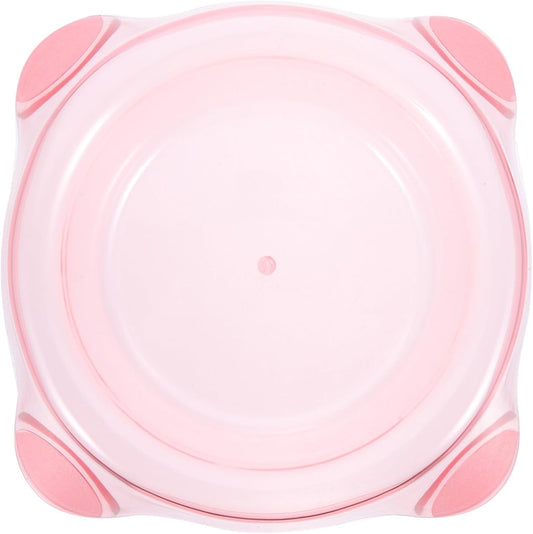 Milisten Pet Food Bowl and Water Dish Candy Color Crystal Material Large Size Pink Suitable for Puppies and Dogs