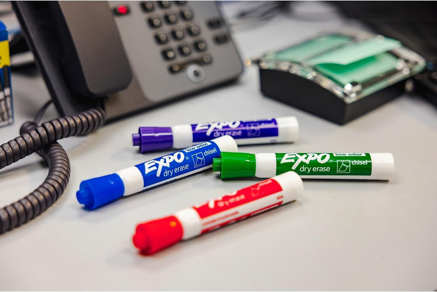 EXPO® Low-Odor Dry-Erase Markers, Chisel Point, Purple, Pack Of 12