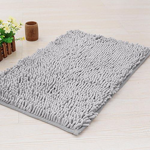 27" X 16" Washable Dog Door Mat, Ultra fine Fiber Dog Door Mat, Quick Drying Chenille Pet Door Mat, Machine Washable Indoor and Outdoor Rug (Grey)