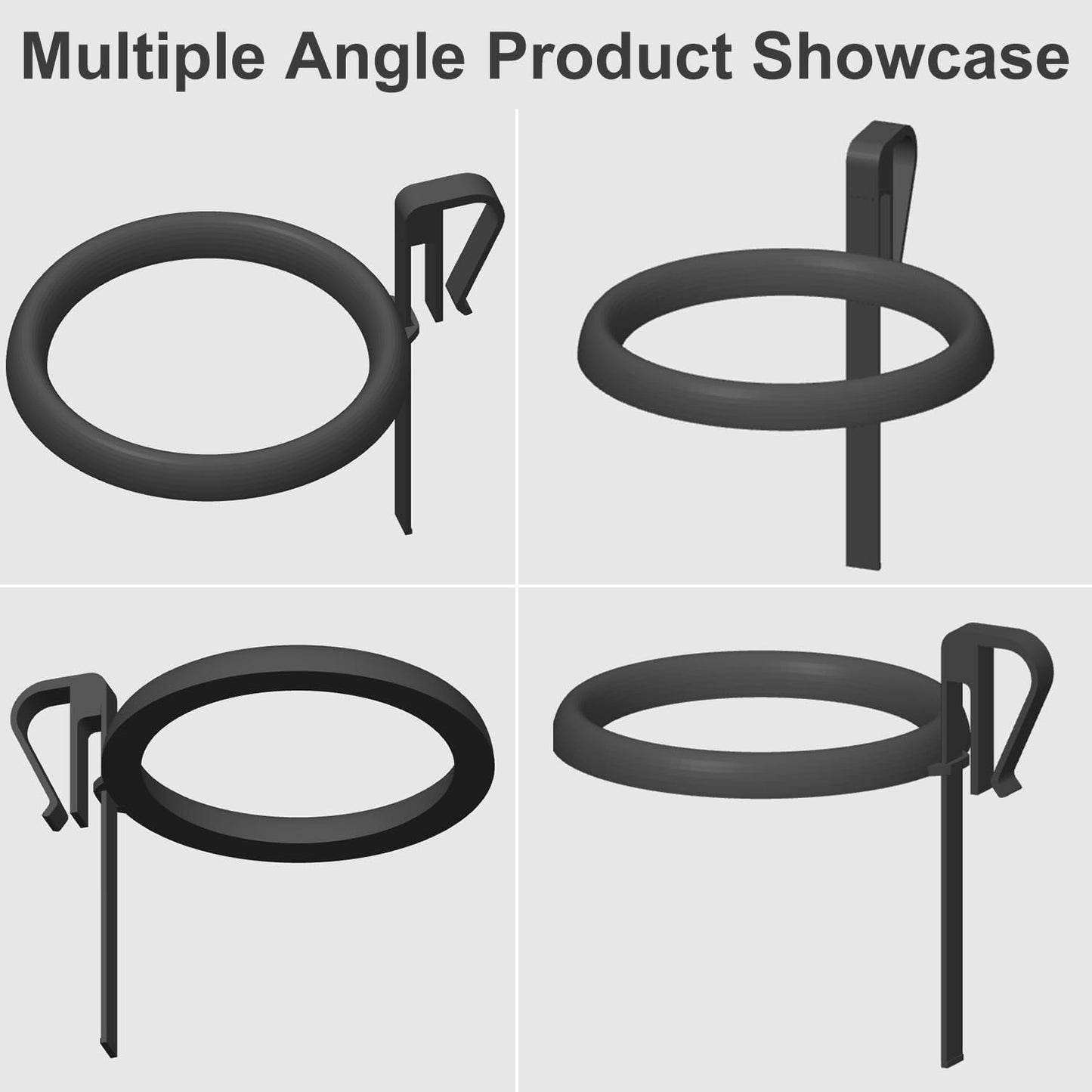 Clip On Fish Feeding Ring, Floating Aquarium Feeder, Non-Shedding Fish Food Holder for Betta Goldfish Guppy Turtle
