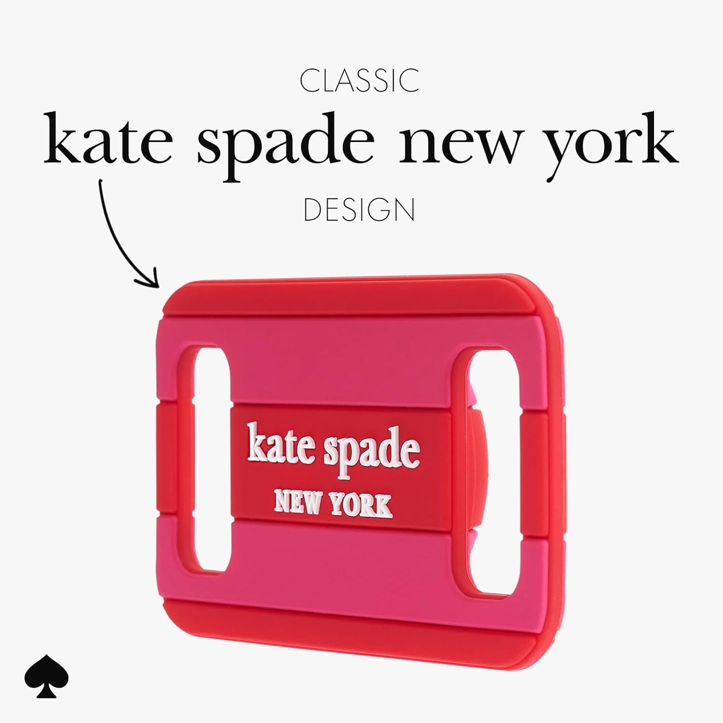kate spade new york Airtag Dog Collar Holder - Waterproof Silicone Airtag Holder Dog Tag - Seaside Stripe