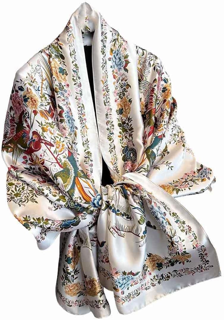 Xyueanlo Scarfs for Women Lightweight Scarves Fashion Print Floral Pattern Head Scarf Wraps Shawls
