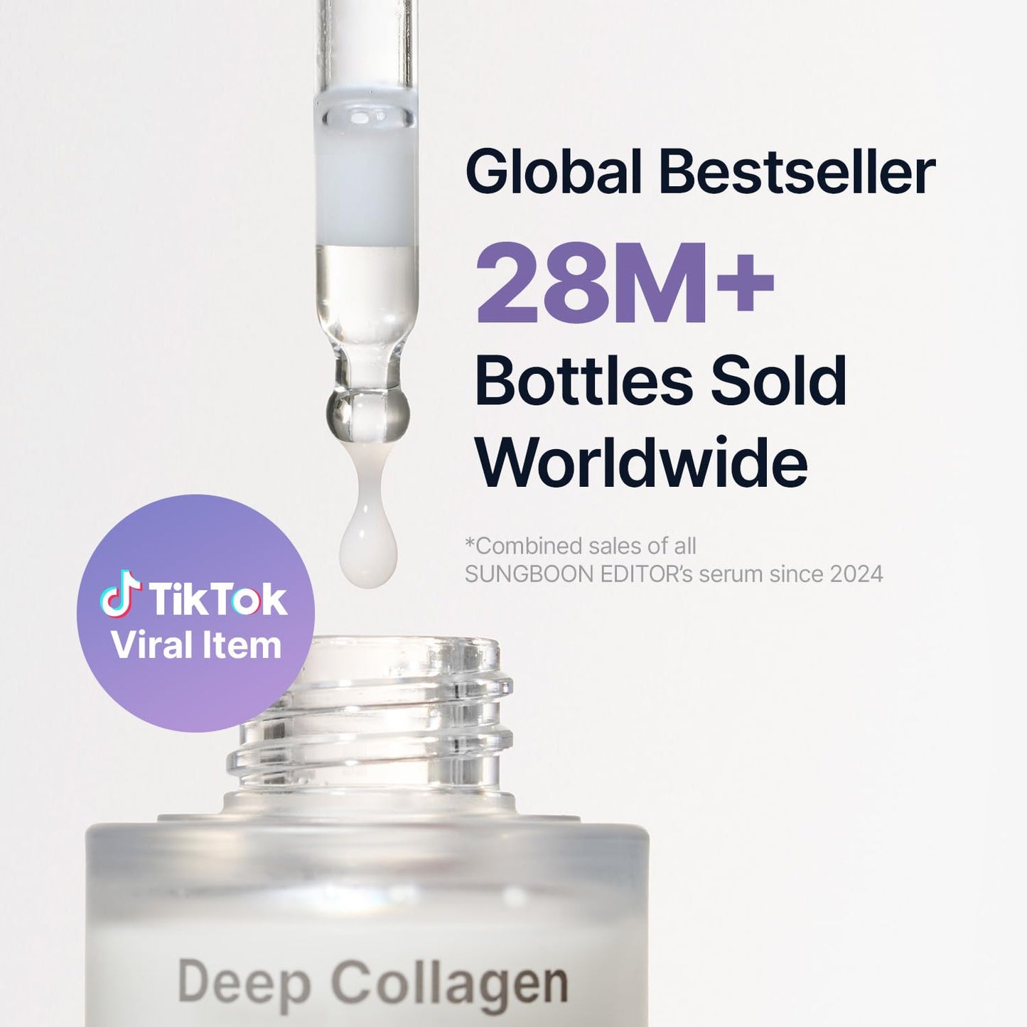 SUNGBOON EDITOR Deep Collagen Serum | Volufiline + Collagen + Niacinamide | Hydrating & Smoothing Care | Korean Skincare, 1.01 fl oz | Gifts for Women