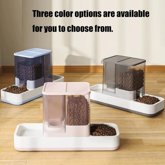 Elevated Dog Feeder with Removable Stainless Steel Bowl Anti Slip Feet Anti Spill Dog Cats Bowls