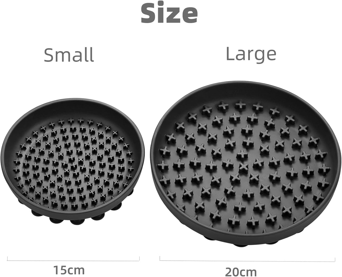 Slow Feeder,Cat Dog Help Slow Down Eating Speed Soft Silicone Rubber Cute Slow Feeder for Puppy/Cat/Dog (Purple, Small)