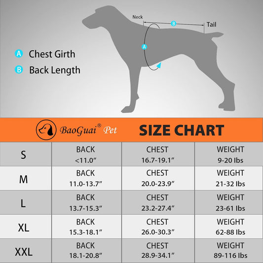 Dog Back Brace for Arthritis, Dog Hip Brace for IVDD, Frame Support Harness for Back，Keeps The Back Stable and Reduces Movements and Pains (XXL)
