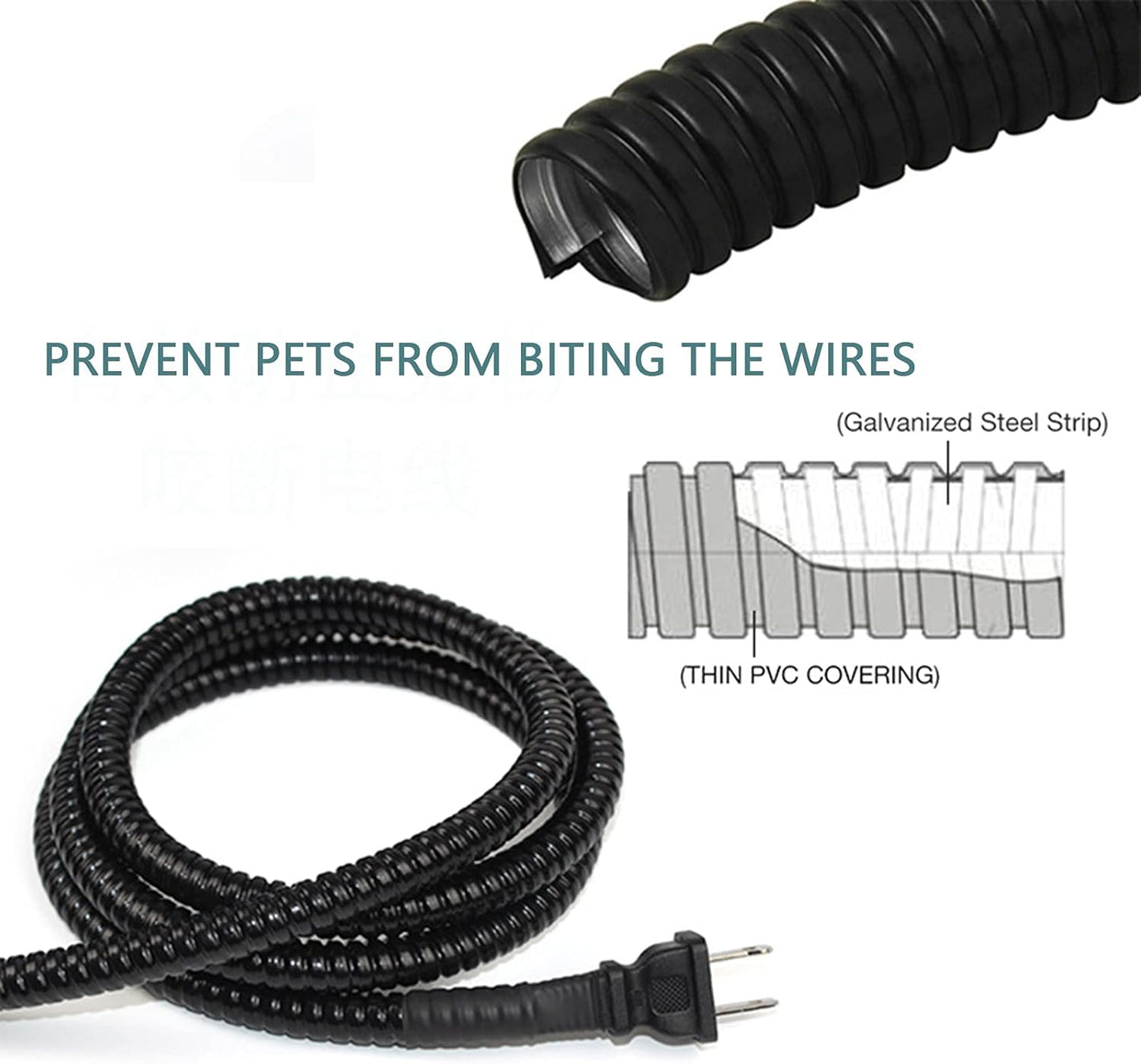Heated Dog Water Bowl Outside in Winter, Automatic Sturdy Heating Thermal-Bowl for Large, Medium, Small Dogs, Cats, Rabbits and Small Animals