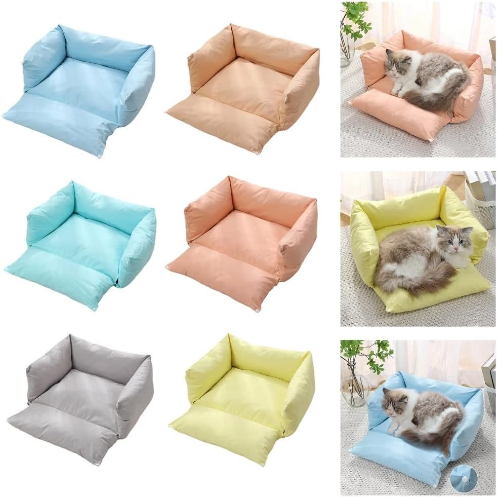 Large Pet Bed with Removable Cushion & Detachable Cover, Soft Thicken Nest for Dogs Cats,