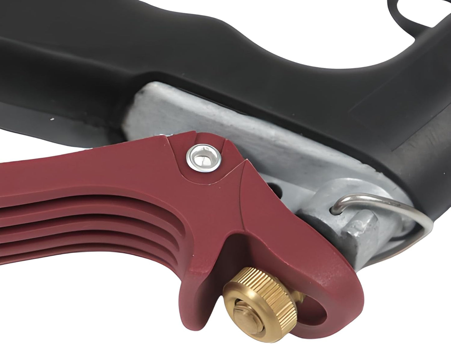 Industrial Nozzle - Heavy-Duty Hot or Cold Water Hose Nozzle, Enhanced Comfort & Durability (RedBlack)