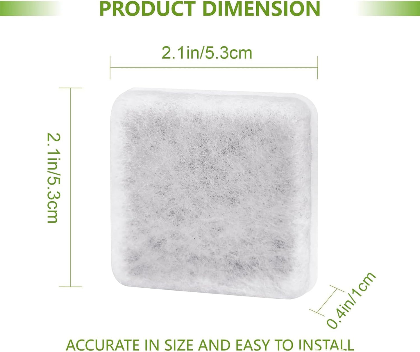 Cat Water Fountain - Filter Leak Proof Design, Multifunctional Charcoal Replacement Filters, Pet Fountain Accessories for Fresh Water, Suitable for Small Large Puppies, Home Indoor Garden Use