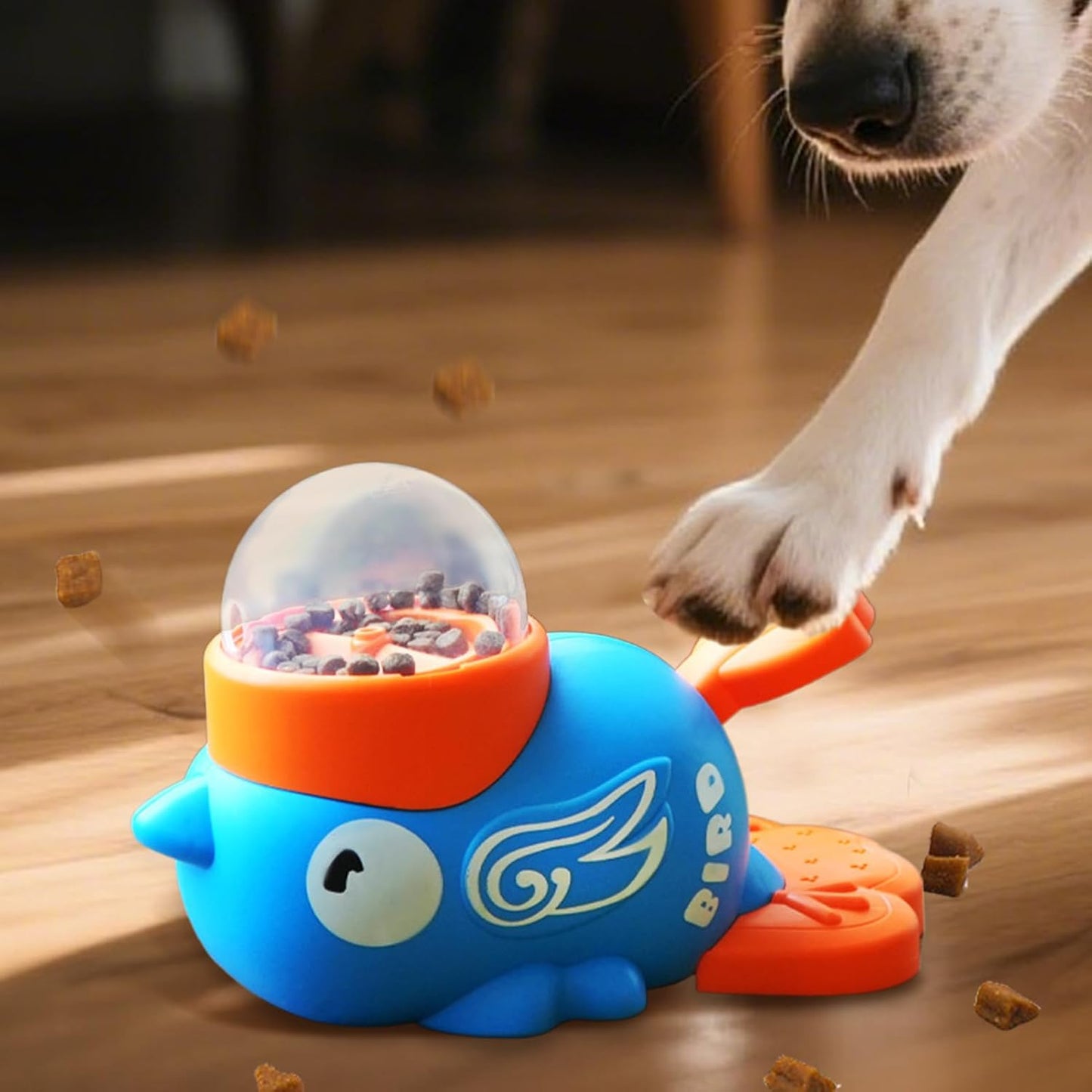 Treat Dispensing Dog Toys - Anti Gulping Duck Shape Slow Feeder,Dog Food Treat Feeding Dispenser - for Puppy Kitten Small Medium Breed Training Boredom Travel Home Indoor