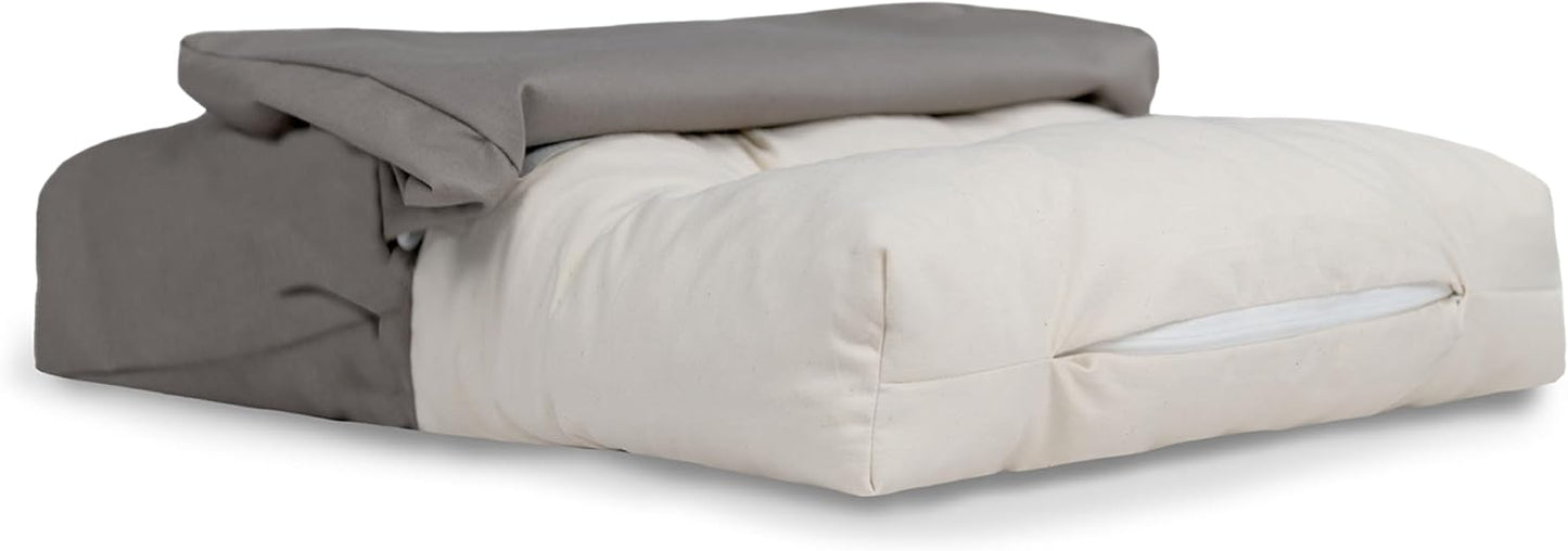 Naturepedic Organic Pet Bed Cover - Washable Waterproof Mattress Protector - Removable Cover for Dog and Cat Bed - Large