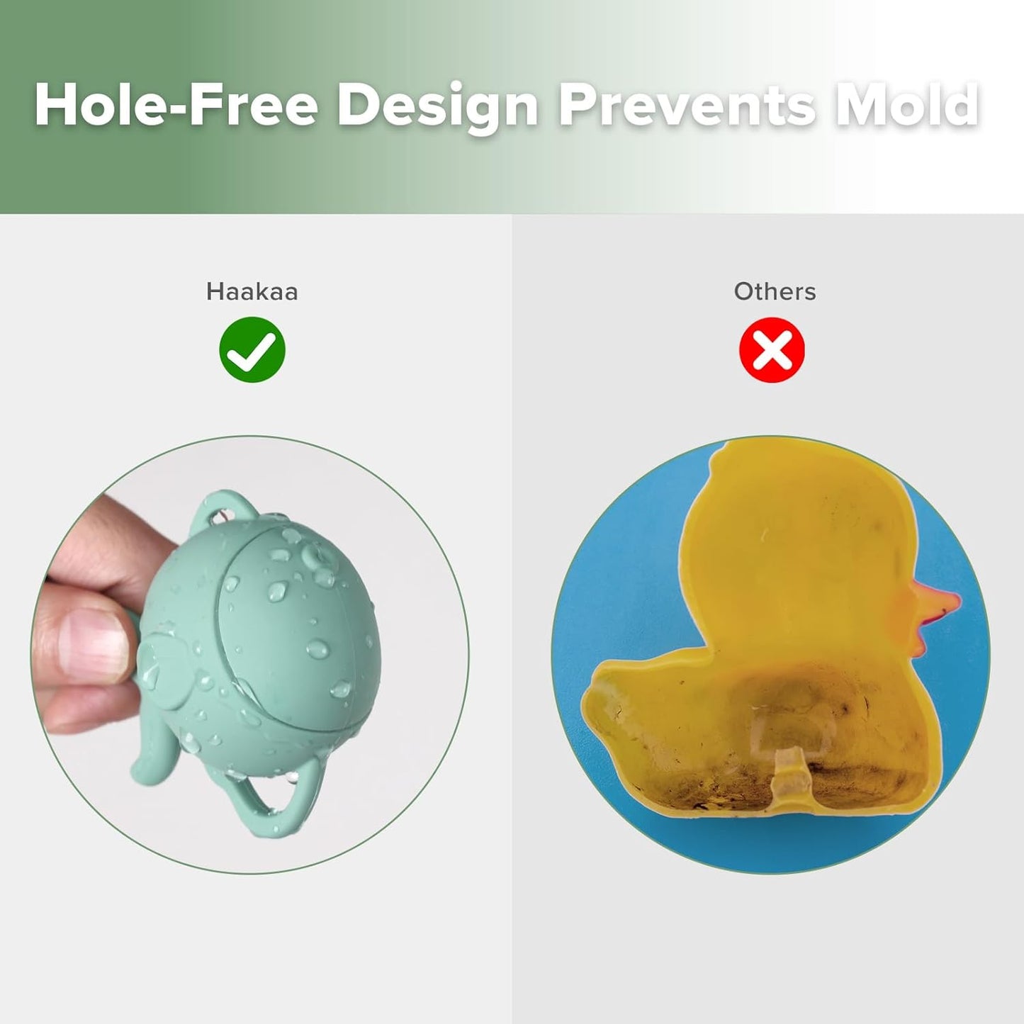 haakaa Baby Bath Fishing Toy Set, Mold Free Food Grade Silicone Bathtub Fishing Toy for Toddler & Kids Ages 3-5, BPA-Free Floating Bath Tub Toys for 3 Years+