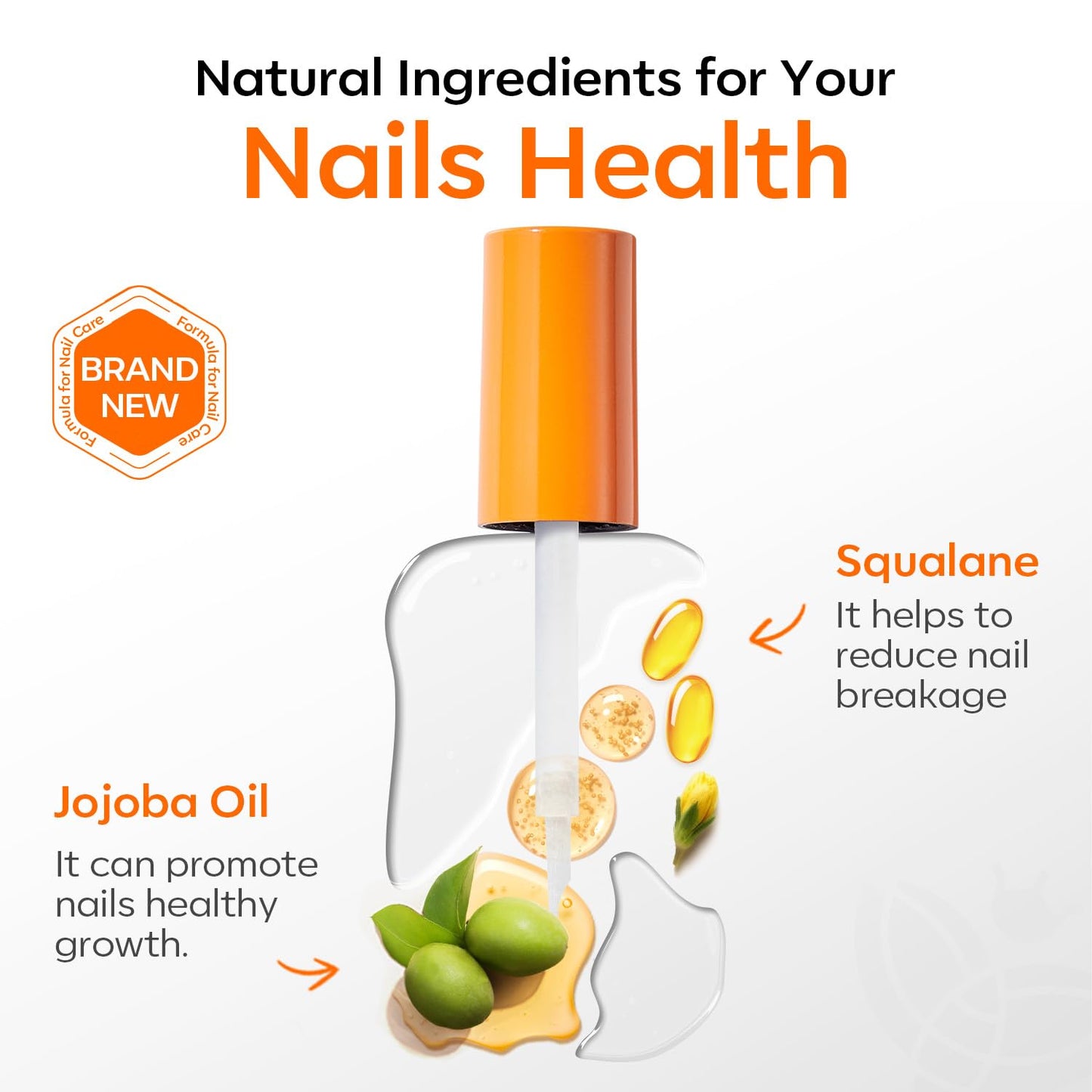 modelones Nail Dehydrator and Primer Base Coat, 3-in-One HEMA-Free Nourishing Prep for Acrylic & Gel Nails, Supports Growth