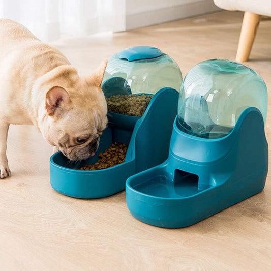 Pet Feeder Drinking Fountain, Drinking Bottle Slow Feeding Drinking Water Container Pet Supplies (Size : Large) (Small)