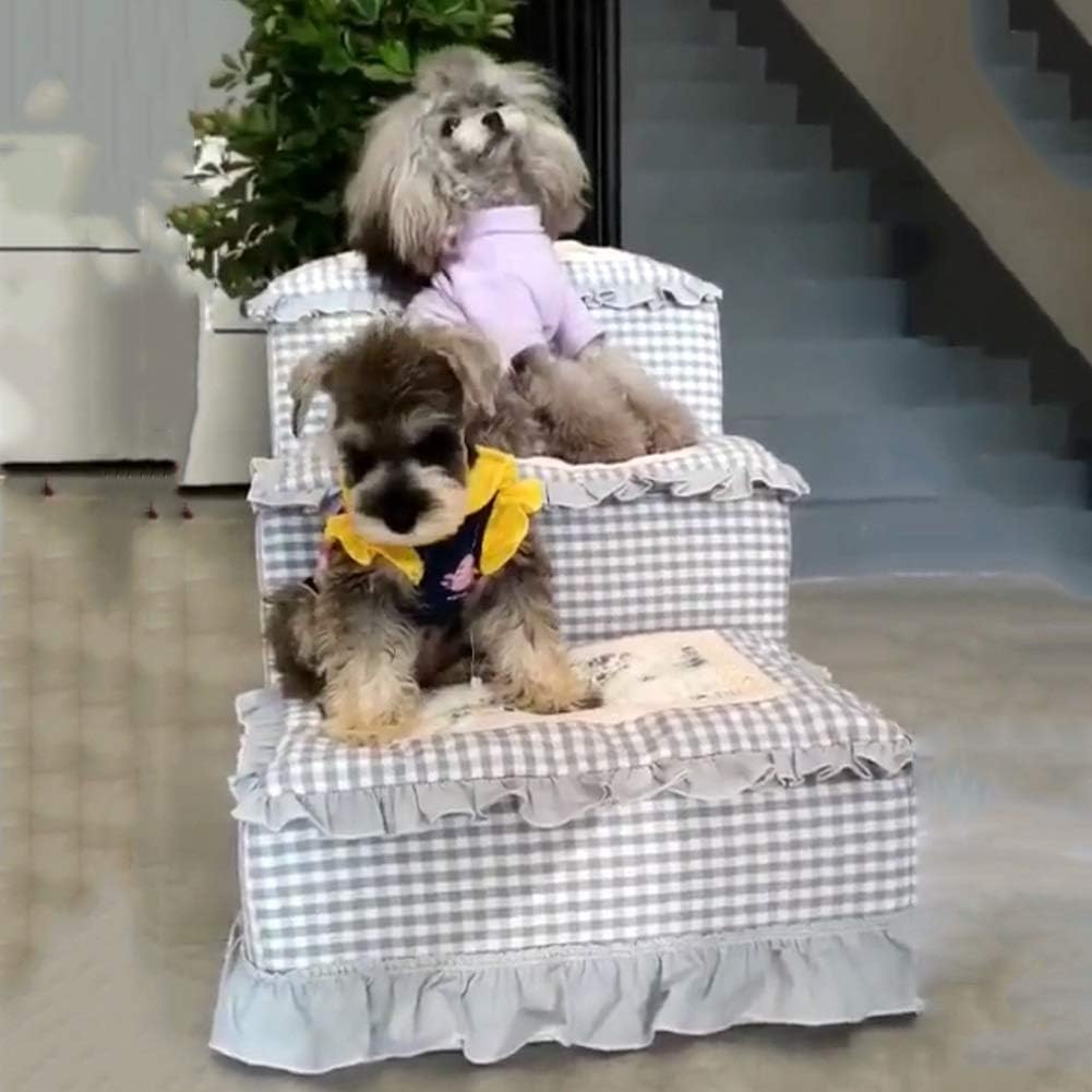 Teddy Washable Ladder Stepper Bed 3 Step Dog Stair Stairs Steps