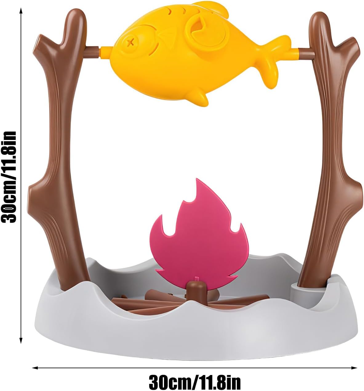 Cat Treat Dispenser Toy, Grilled Food Puzzle Slow Eating Training Game for Pets, Mealtime Mental Stimulation, Prevent Boredom, Home Living Room Feeding