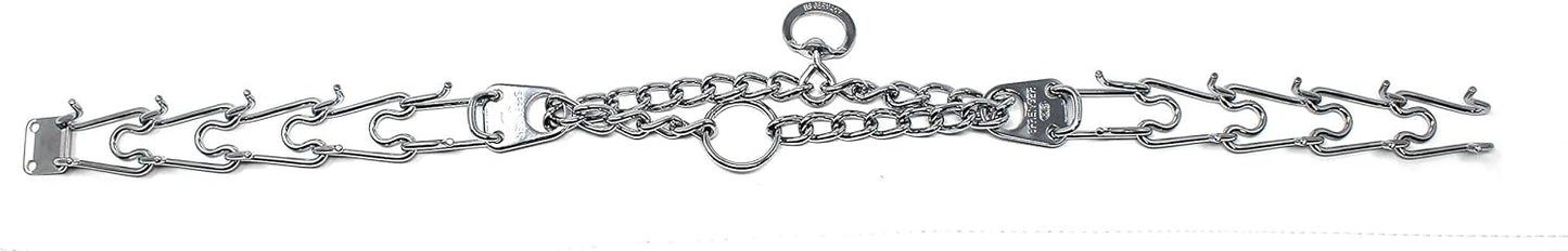 Herm Sprenger Prong Dog Training Collar Ultra-Plus Chrome Plated Steel Pet Pinch Collar No-Pull Collar for Dogs Anti Pull Training Collar Made in Germany 4mm x 25in Large