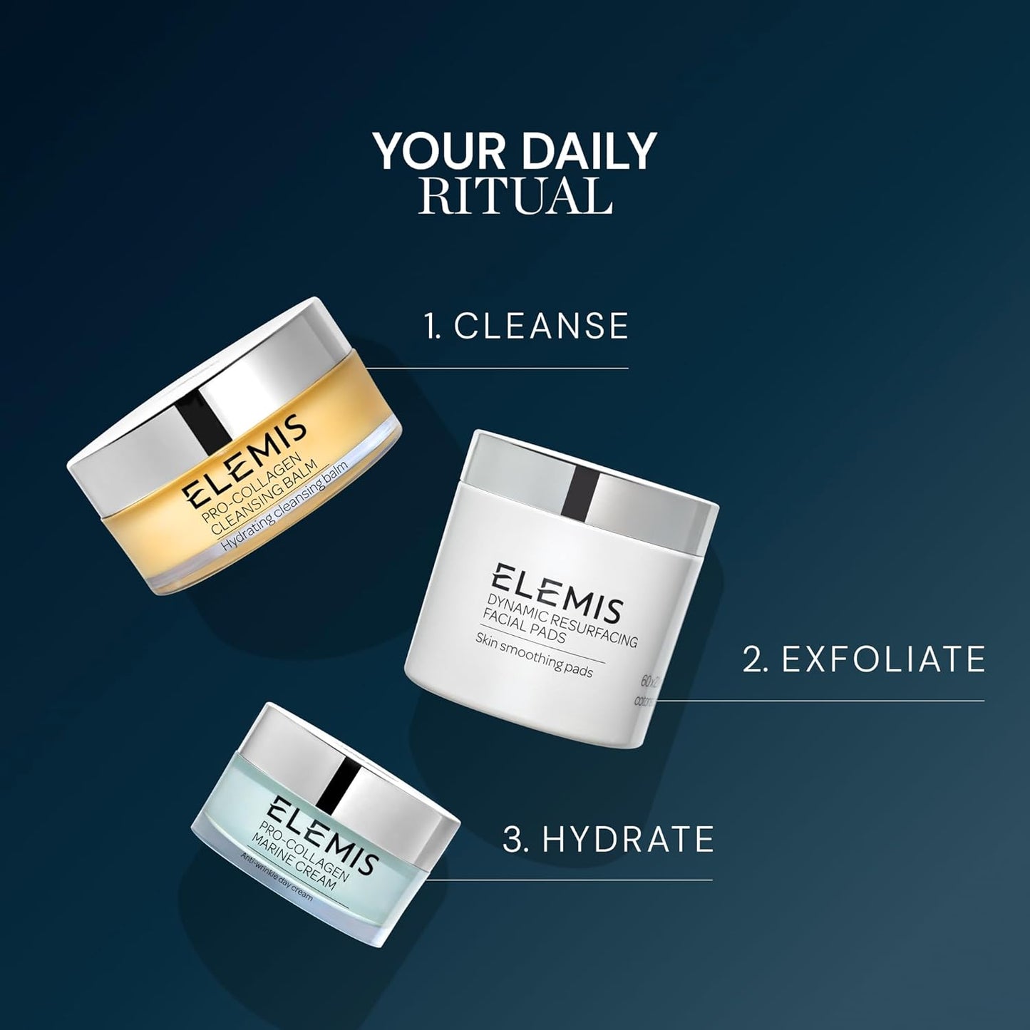 ELEMIS Dynamic Resurfacing Facial Pads, Gentle Textured Treatment Facial Exfoliating Pads
