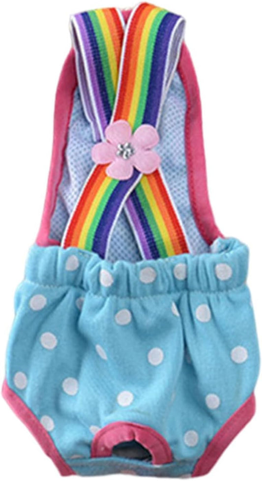 Cute Dog Suspenders Diaper Sanitary Panties for Girl Female Physiological Pantie Small Period Briefs Shorts Pet Diaper Sanitary Panties