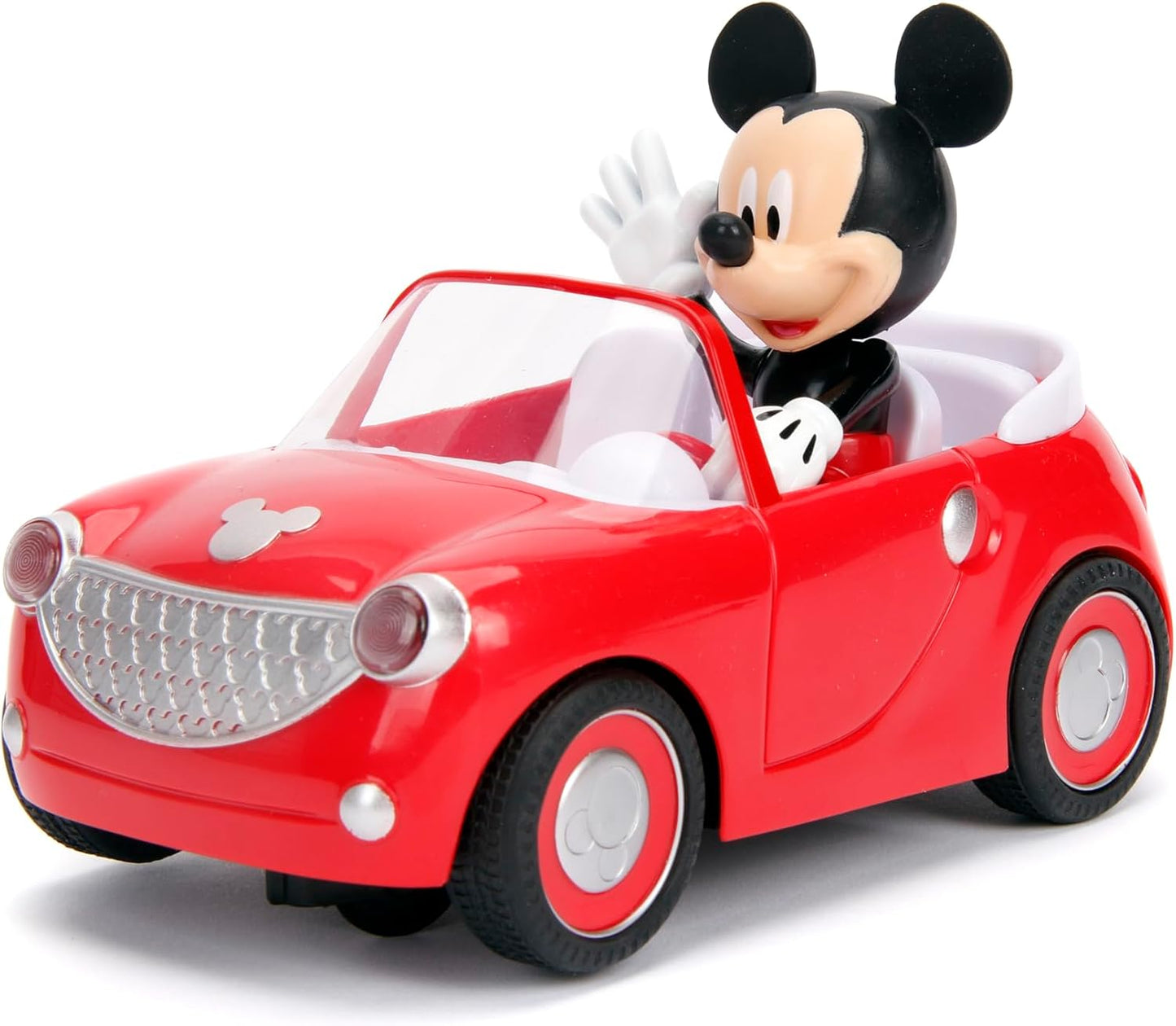 Jada Disney Junior Mickey Mouse Roadster R/C – Remote Control Car with Simple Controller, 1:24 Scale – Fun Toy for Kids Ages 4+