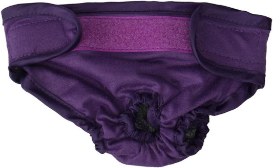 uxcell Female Dog Physical Pant Adjustable and Leak-Resistant Doggie Physical Panties Washable Reusable Doggy Panties Purple XL