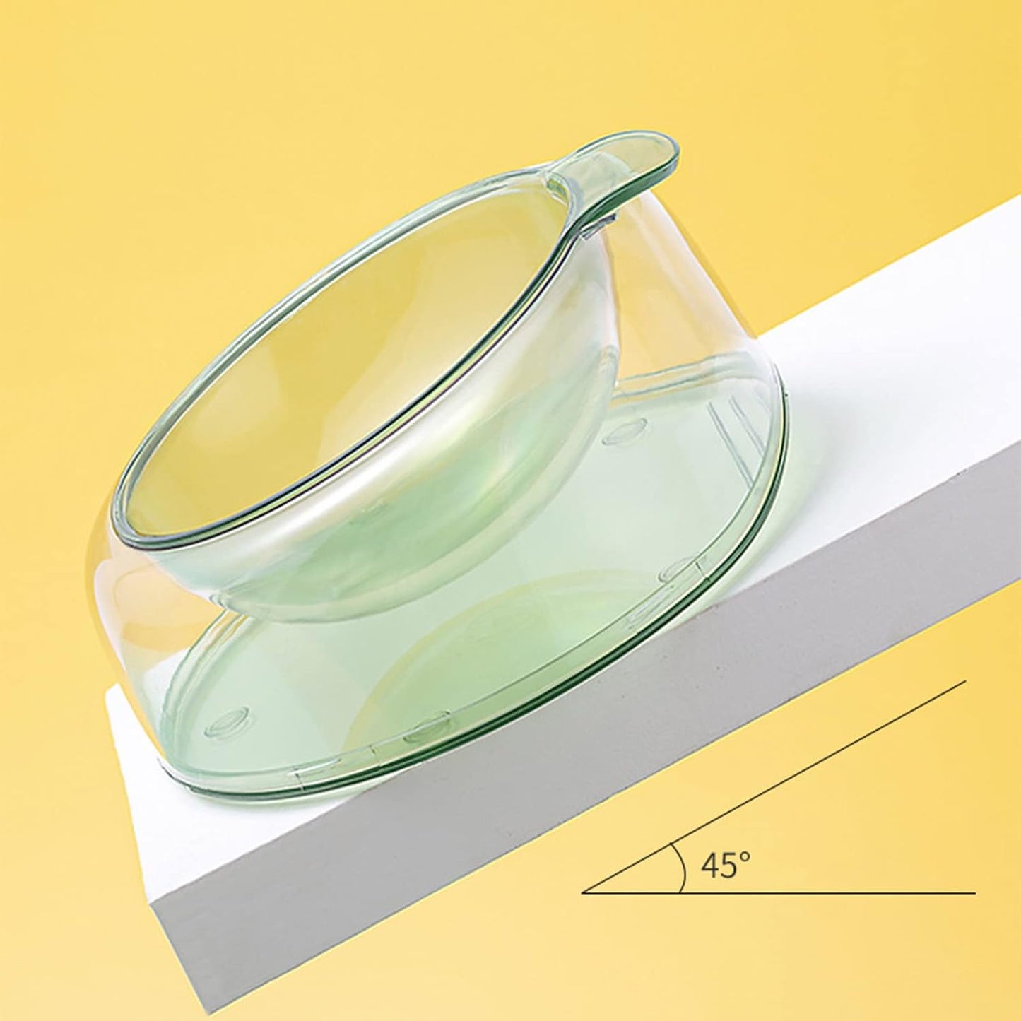 Pet Dishes Bowls with Stand for Kitten Small Dogs Food & Water Bowl 3 Tilted Elevated Bowl Protect Pet