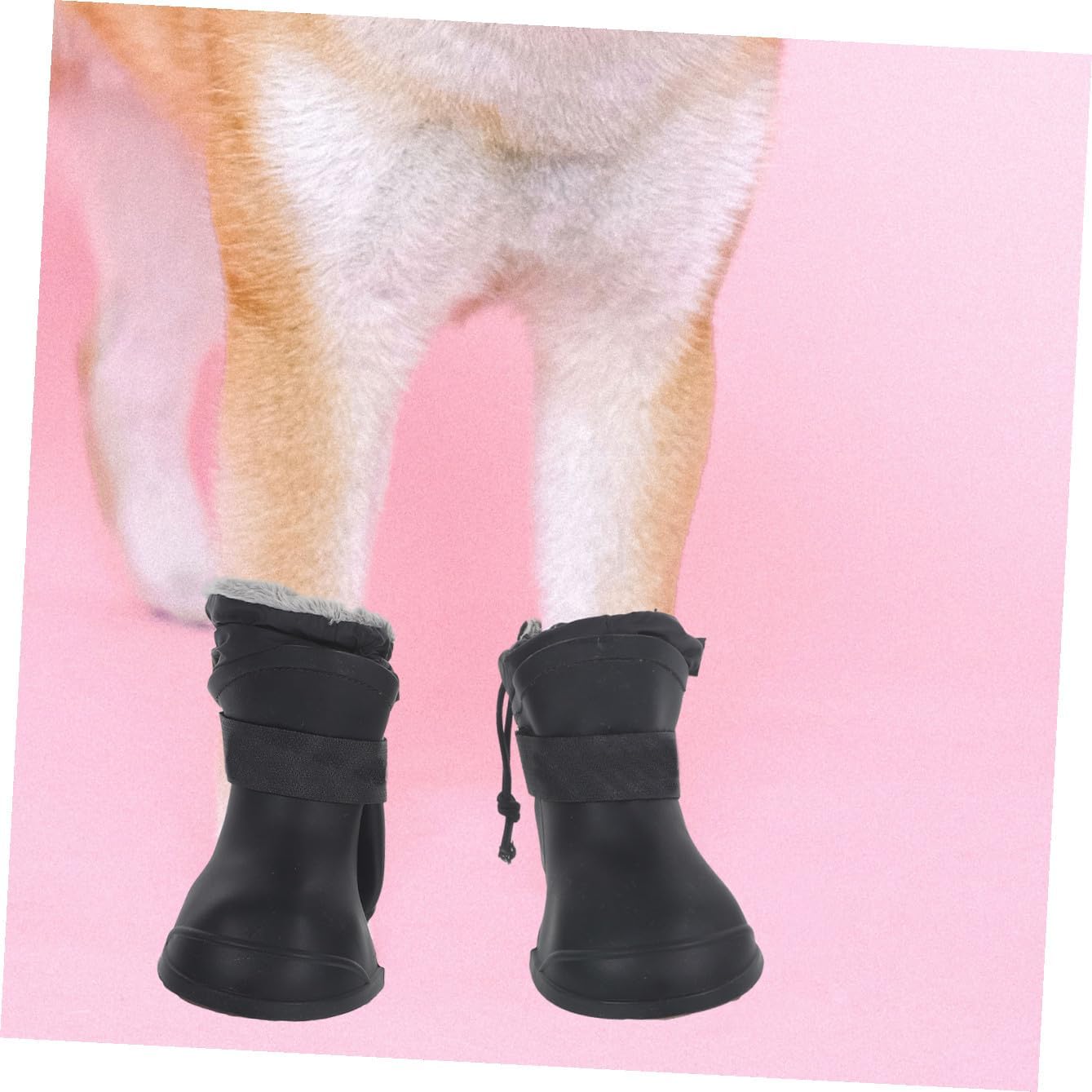 Waterproof Pet Rain Boots Non-Slip Silicone Dog Rain Shoes Black XXL Outdoor Paw Protectors for Large Medium Small Dogs