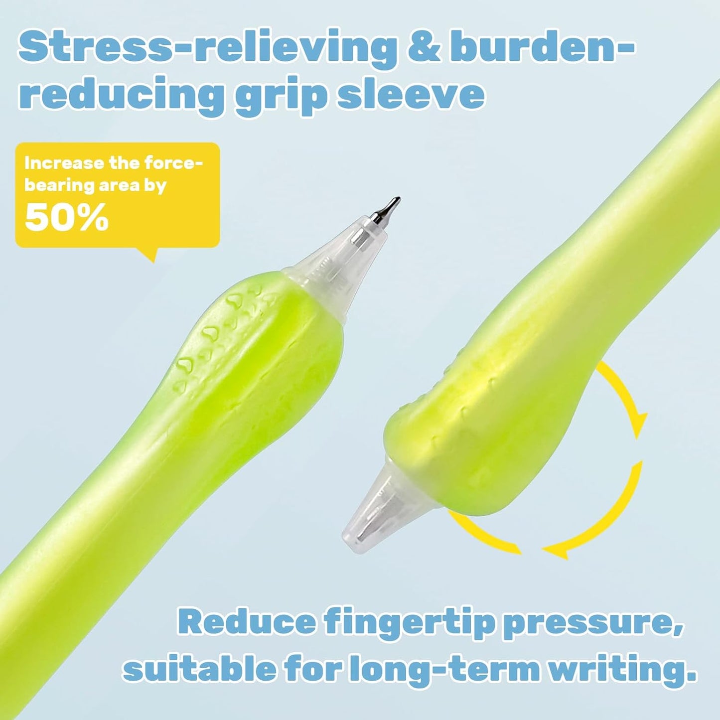 Smooth Writing Pens - Fine Point 0.5mm Black Ink Gel Pen, Retractable Click Design with Ergonomic Soft Grip Cushion, 5 Pcs for Office & School Supplies (4-Pack)