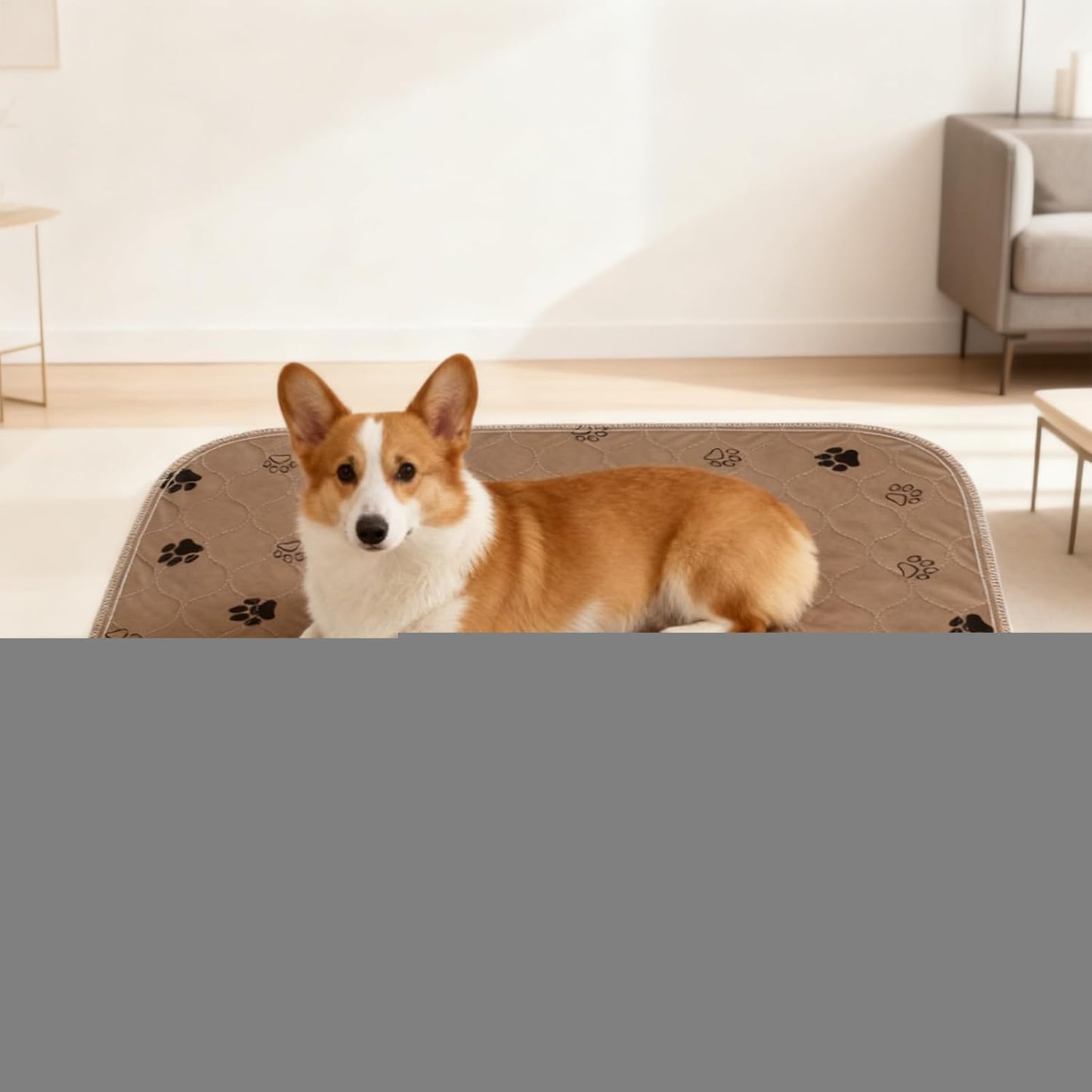 Reusable Pet Mat, Absorbent Puppy Pad, Leak-Proof Dog Training Pad with Anti-Slip Feature, Potty Mat with Soft , Pet Pee Pads with Multi-Layer Design, Puppy Pads for Bed and