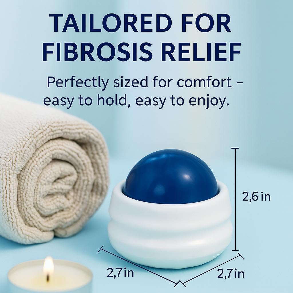 Bruizex Lymphatic Drainage Massager, Massage Roller Ball, Fibro Body Roller for Fibrosis Treatment, Liposuction, 360 Lipo, Tummy Tuck & BBL Post Surgery Recovery