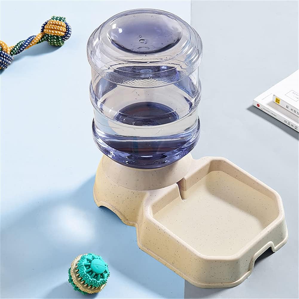 Pet Cats Automatic Feeders Large Capacity Cats Water Fountain Plastic Dog Water Bottle Feeding Bowls Water Dispenser for Cats (Gray)
